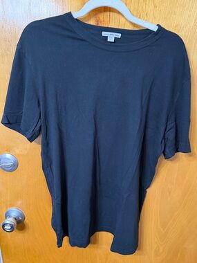 James Perse Black Crew Neck Tee - Minimal Staple